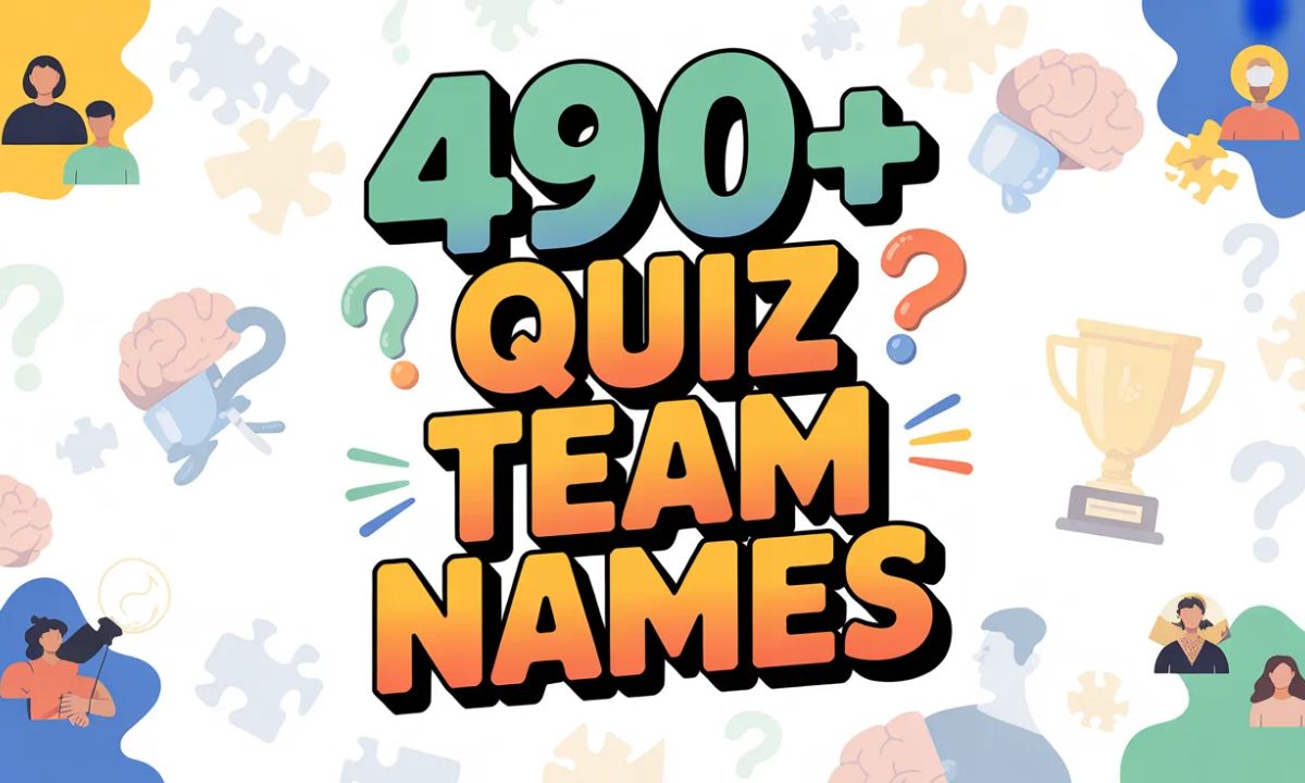 490+ Quiz Team Names