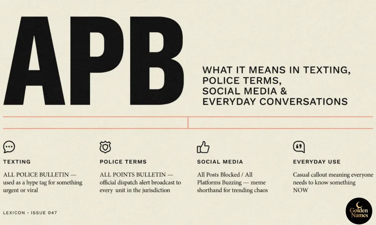 APB Meaning What APB Means in Texting, Police Terms, Social Media, and Everyday Conversations