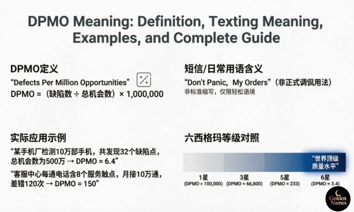 DPMO Meaning Definition, Texting Meaning, Examples, and Complete Guide