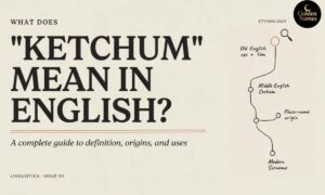 What Does Ketchum Mean in English Complete Guide to Definition, Origins, and Uses